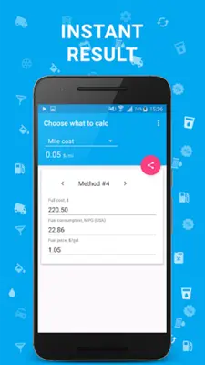 Fuel Calculator android App screenshot 2