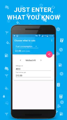 Fuel Calculator android App screenshot 3